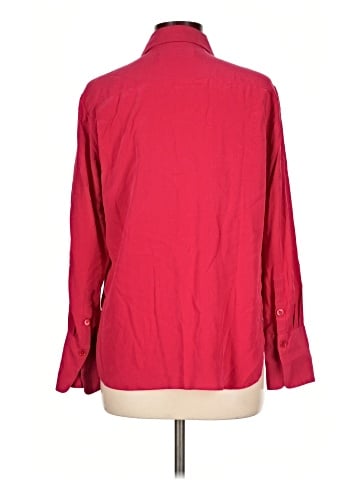 Equipment Long Sleeve Silk Top (view 2)