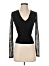Ten Sixty Sherman 100% Polyester Black Long Sleeve Top Size XS - photo 1