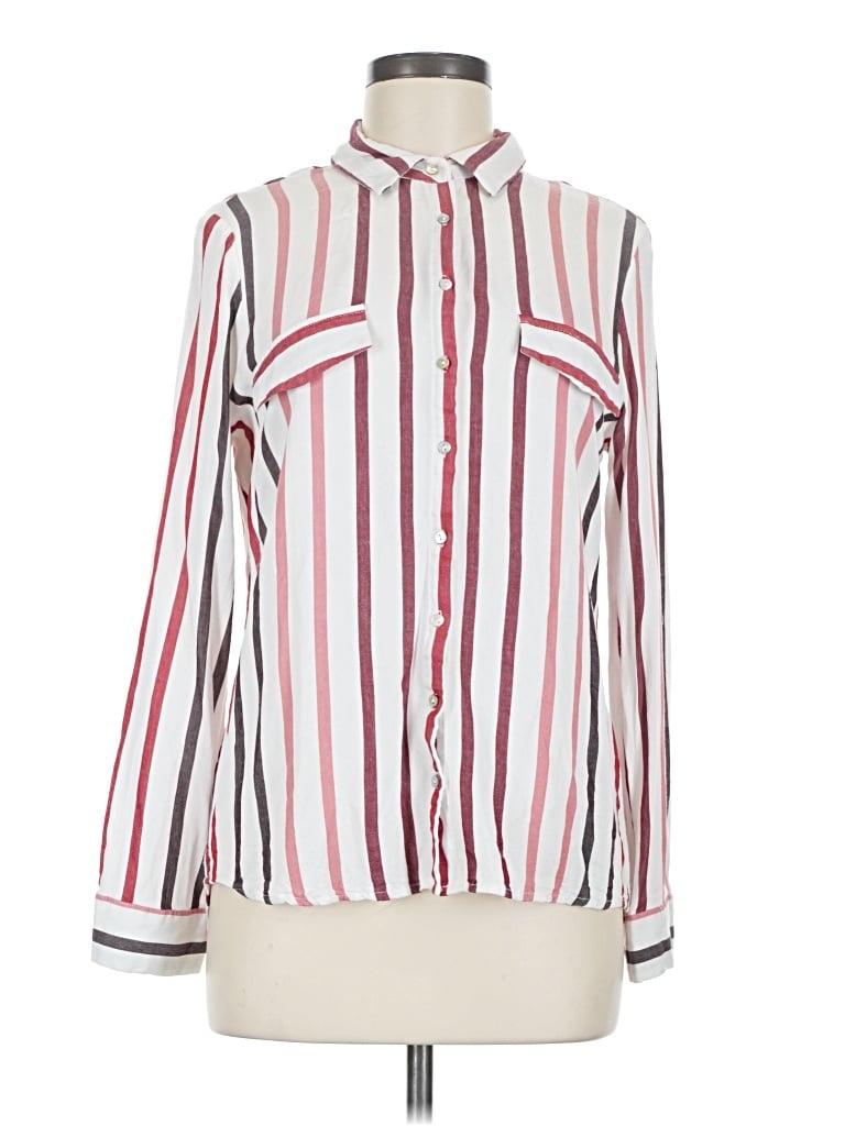 Pre-owned Alexander Jordan Long Sleeve Button Down Shirt In Ivory