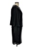 Halston Heritage 100% Polyester Solid Black Cocktail Dress Size 10 - photo 4