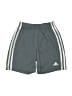 Adidas 100% Polyester Solid Gray Athletic Shorts Size 7 - photo 1