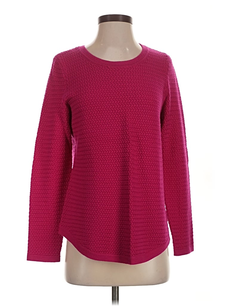 Pre-owned Talbots Pullover Sweater In Burgundy