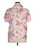 Unbranded Floral Pink Short Sleeve Blouse Size XL (estimated) - photo 2