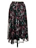 ModCloth 100% Polyester Paisley Black Casual Skirt Size S - photo 1