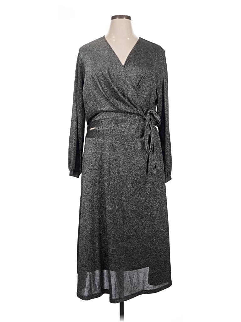 Pre-owned Pleione Casual Dress In Silver