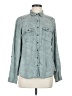 Maurices 100% Lyocell Teal Long Sleeve Button-Down Shirt Size M - photo 1