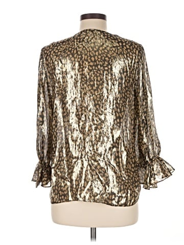 Alice + Olivia 3/4 Sleeve Silk Top (view 2)