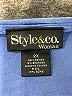 Style&Co Blue 3/4 Sleeve Top Size 2X - photo 7