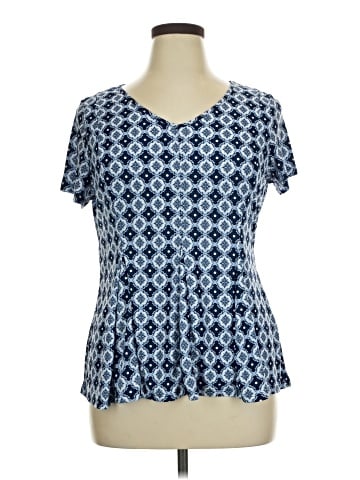 Roz & Ali Short Sleeve Blouse (view 1)