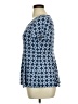 Roz & Ali Blue Short Sleeve Blouse Size XL Petite - photo 5