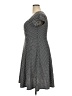 Torrid Polka Dots Gray Casual Dress Size 2X Plus (2) - photo 5