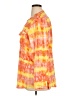 Calvin Klein 100% Polyester Tie-dye Orange Long Sleeve Blouse Size XL (estimated) - photo 5
