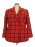New York & Company Plaid Red Blazer Size XXL - photo 1