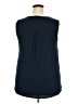 Papermoon 100% Polyester Blue Sleeveless Blouse Size 2X - photo 2