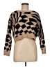 Debut Houndstooth Brown Pullover Sweater Size M - photo 1