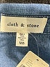 Cloth & Stone Blue Long Sleeve Button-Down Shirt Size XXS - photo 7