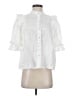 Lanhtropy White Short Sleeve Blouse Size XS - photo 1