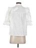 Lanhtropy White Short Sleeve Blouse Size XS - photo 2