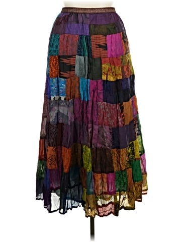 Sacred Threads Silk Skirt (view 2)