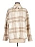 American Eagle Outfitters Plaid Ivory Tan Jacket Size L - photo 1