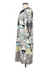 Etcetera Print Silver Gray Casual Dress Size 4 - photo 5