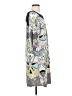 Etcetera Print Silver Gray Casual Dress Size 4 - photo 4