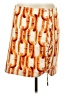 Etcetera Print Orange Casual Skirt Size 10 - photo 1