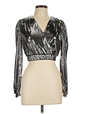 Rose Velvet Long Sleeve Blouse (view 1)