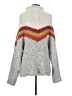 Free People Chevron-herringbone Gray Pullover Sweater Size S - photo 2
