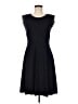 Talbots 100% Cotton Solid Black Cocktail Dress Size M - photo 1