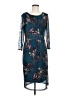En Focus Studio 100% Polyester Paisley Teal Cocktail Dress Size 12 - photo 1