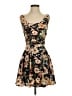 Lucca Couture 100% Polyester Floral Black Cocktail Dress Size 2 - photo 1
