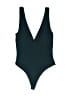 Babaton Solid Black One Piece Swimsuit Size S - photo 1