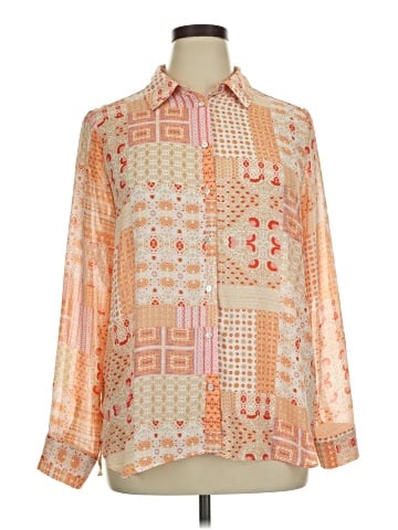 Rose + Olive Long Sleeve Blouse (view 1)