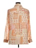 Rose + Olive 100% Polyester Print Orange Long Sleeve Blouse Size XL - photo 2