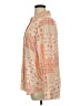 Rose + Olive 100% Polyester Print Orange Long Sleeve Blouse Size XL - photo 5