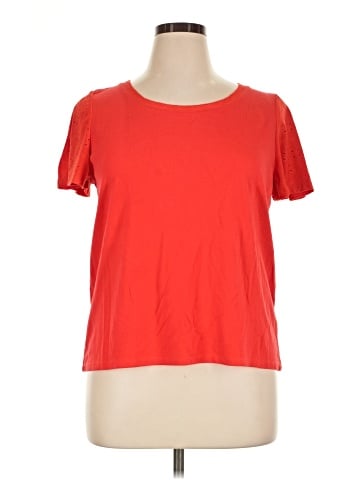 Rose + Olive Short Sleeve Top (view 1)