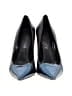 Elizabeth and James Color Block Blue Heels Size 7 1/2 - photo 2