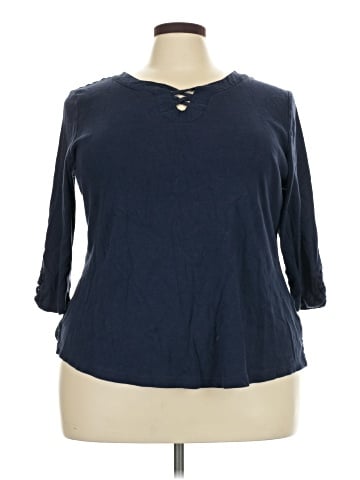 Karen Scott 3/4 Sleeve Top (view 1)