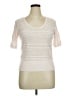 Ann Taylor LOFT Ivory Short Sleeve Top Size XL - photo 1