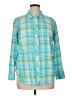 Talbots 100% Cotton Plaid Green Long Sleeve Button-Down Shirt Size 1X - photo 1