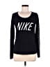 Nike 100% Polyester Black Long Sleeve T-Shirt Size M - photo 1