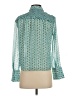 Nic + Zoe 100% Polyester Teal Long Sleeve Blouse Size P (petite) - photo 2