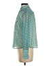 Nic + Zoe 100% Polyester Teal Long Sleeve Blouse Size P (petite) - photo 5