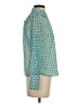 Nic + Zoe 100% Polyester Teal Long Sleeve Blouse Size P (petite) - photo 4