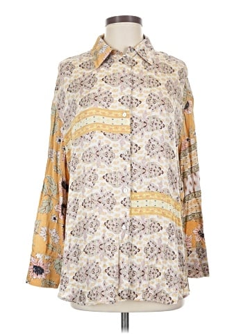 MNG Long Sleeve Button-Down Shirt (view 1)