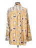 MNG 100% Viscose Print Yellow Long Sleeve Button-Down Shirt Size 4 - photo 2