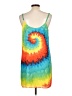 Alice + Olivia 100% Polyester Tie-dye Orange Blue Casual Dress Size L - photo 2