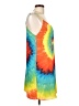 Alice + Olivia 100% Polyester Tie-dye Orange Blue Casual Dress Size L - photo 4