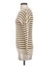 REI Co Op 100% Cotton Stripes Tan Turtleneck Sweater Size XS - photo 5